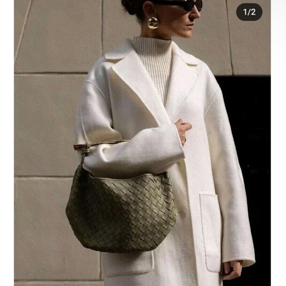 Banana Republic Wool AMINA DOUBLE-FACED TOP COAT S IVORY  NWT